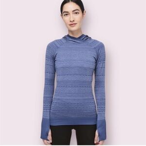 Lululemon Rest Less Hoodie in Gatsby Blue / White 6